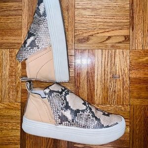 Dolce Vita Womens High Top Tate Sneakers in Snake